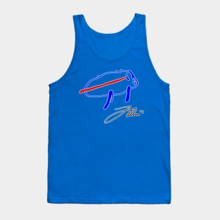 Josh Allen Drawing Bills Logo + Signature Tank Top